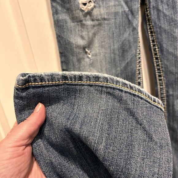 Silver Jeans‎ Womens 29x31 (30x28) Denim Pioneer Boot Cut Dark Wash Flap Pockets - Picture 6 of 13